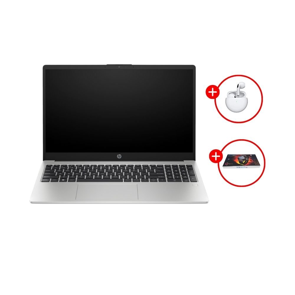Combo Laptop HP 255 G10 Ryzen 7 512GB 16GB + Audifonos Generico PRO 6 + Smartwatch Generico HW 10 PRO