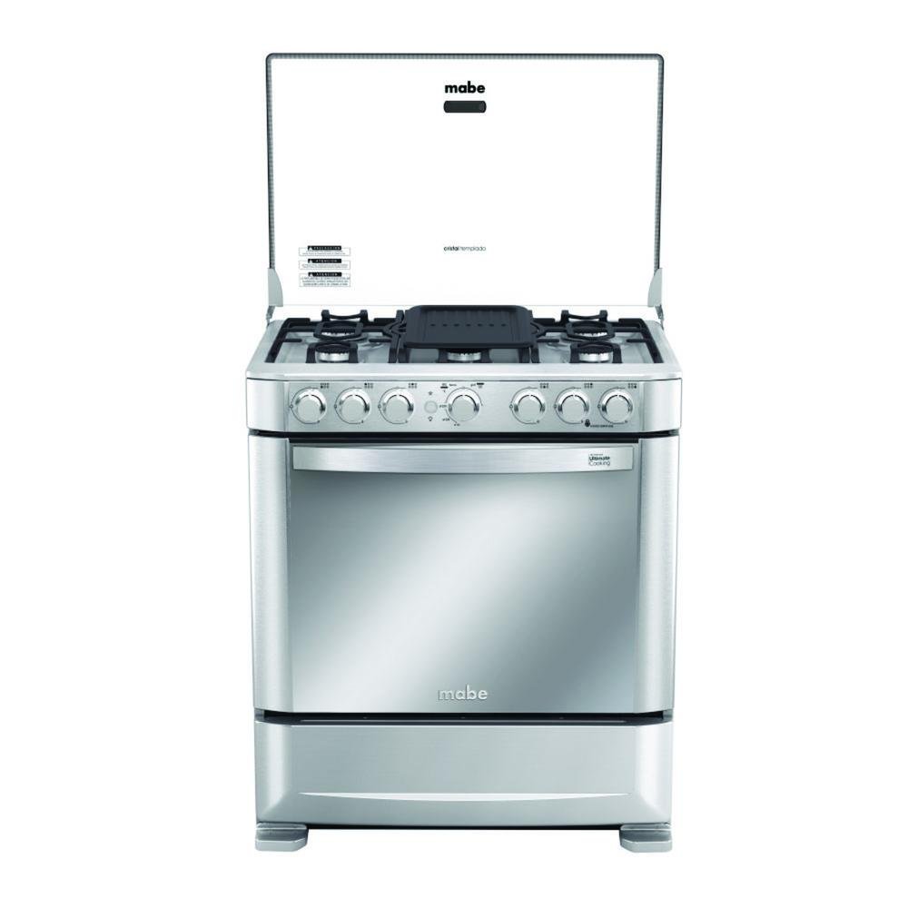 COCINA CMP7630FX0 GAS 76 CM MABE INX 6 QUEMADORES GRILL DORADOR - PSM