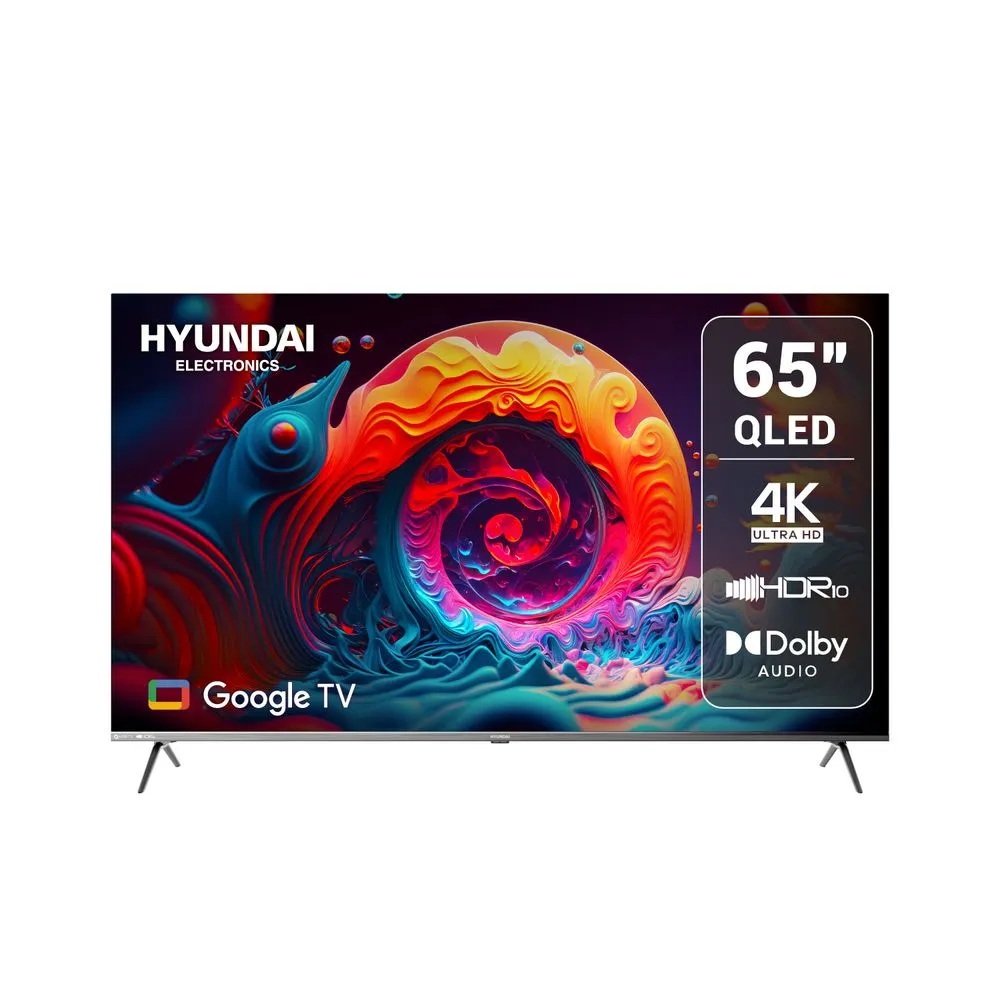 Televisor Hyundai 65" HYLED6513QG 4K QLED Gris