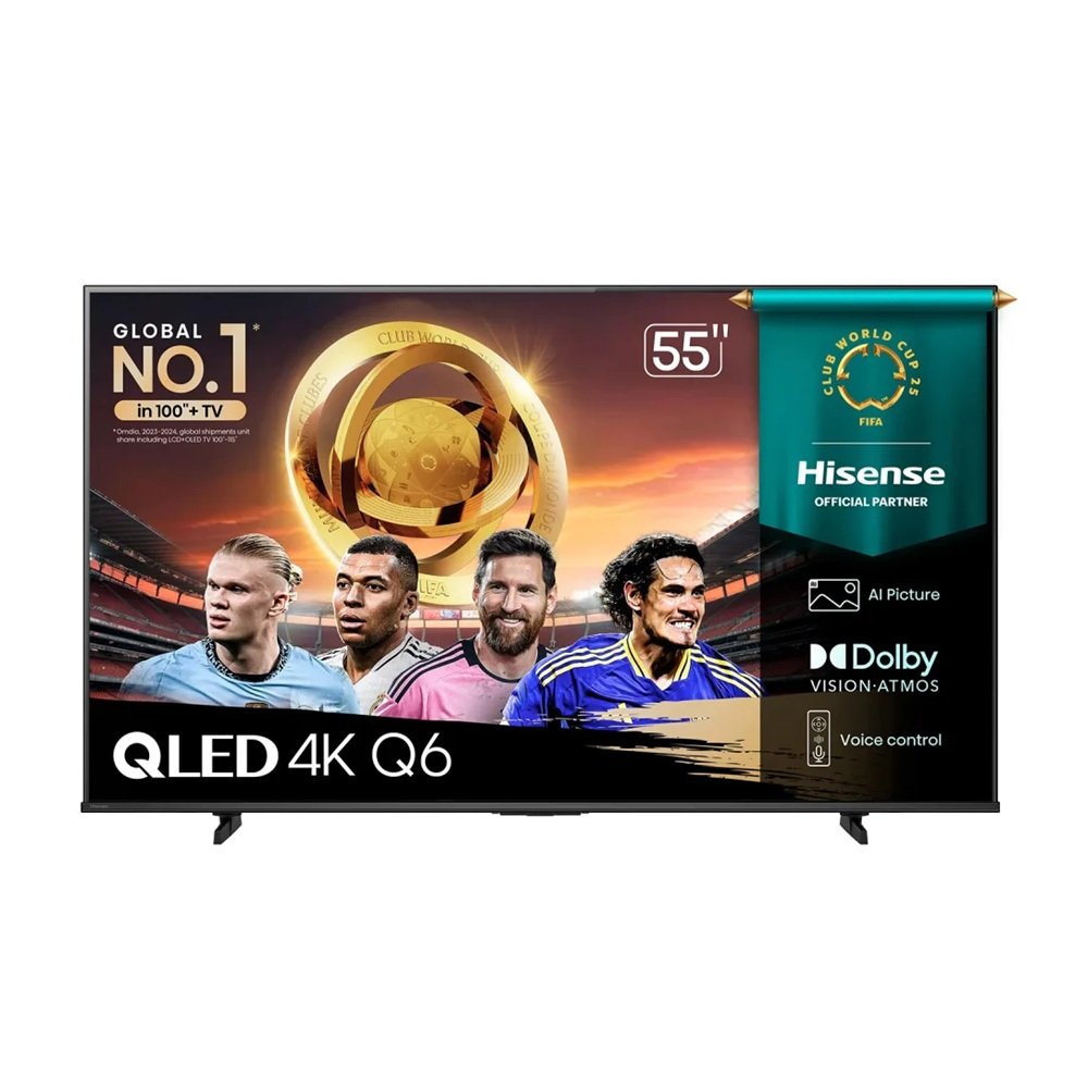 Televisor Hisense Smart TV 55" QLED 4K UHD 55Q6QV