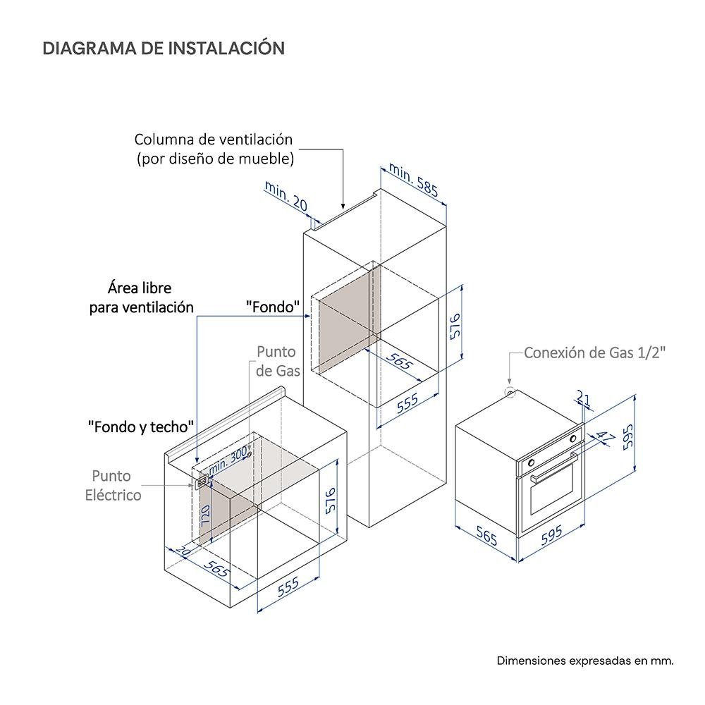 HORNO SOLE EMPOTRABLE TOP SOLHO007GN - Image 8