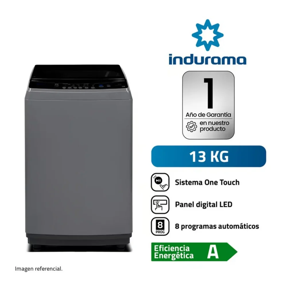 LAVADORA INDURAMA 13 KG LRI13DGR - PSM