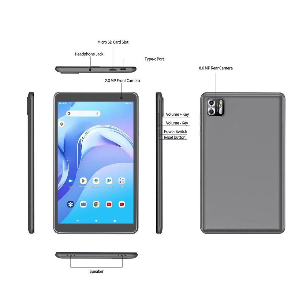 Tablet Pritom TAB-8 8 64GB 4GB Gris - Image 3