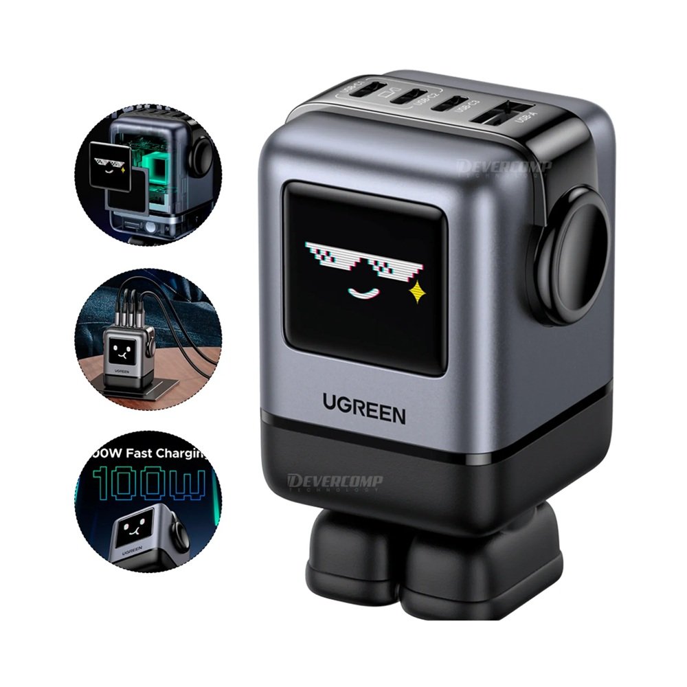 UGREEN Uno RG de 100W (4-Port Robot Gan) - Image 2