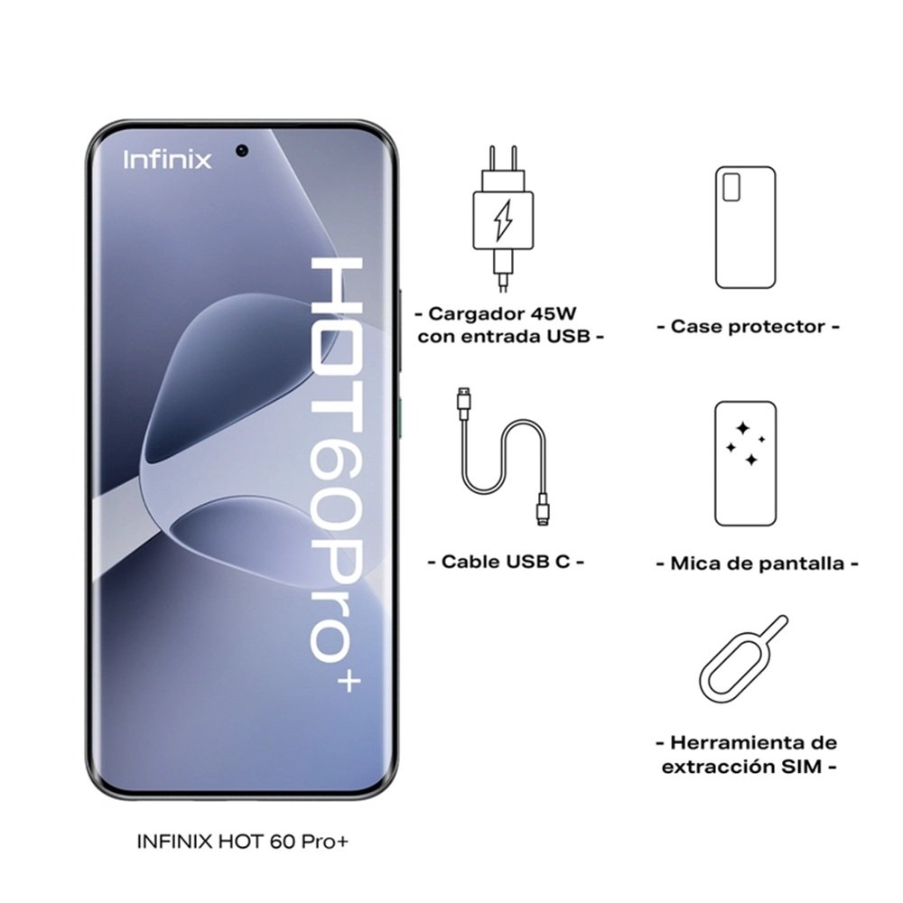 Infinix HOT 60 Pro Plus 256GB 8GB Black - Image 2