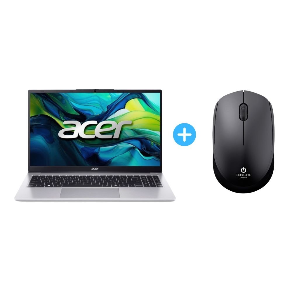 Combo Laptop Acer AL15-41P-R6Q5 Ryzen 7 512GB 16GB + Mouse Enkore URBAN 2.4GHz EKM 203K