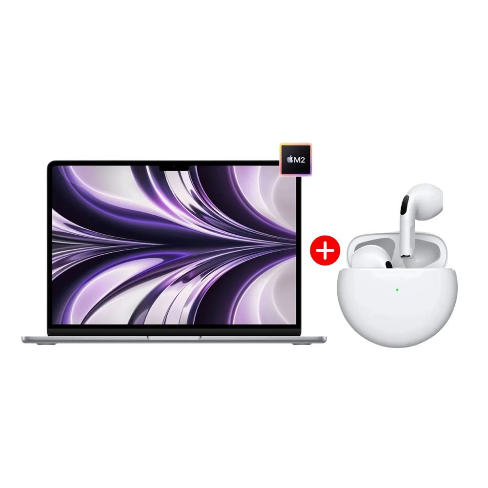 Combo MacBook Air M2 13.6" Apple M2 octa-core 256GB SSD  + Audifonos Generico AR-P72534 PRO 7 PLUS