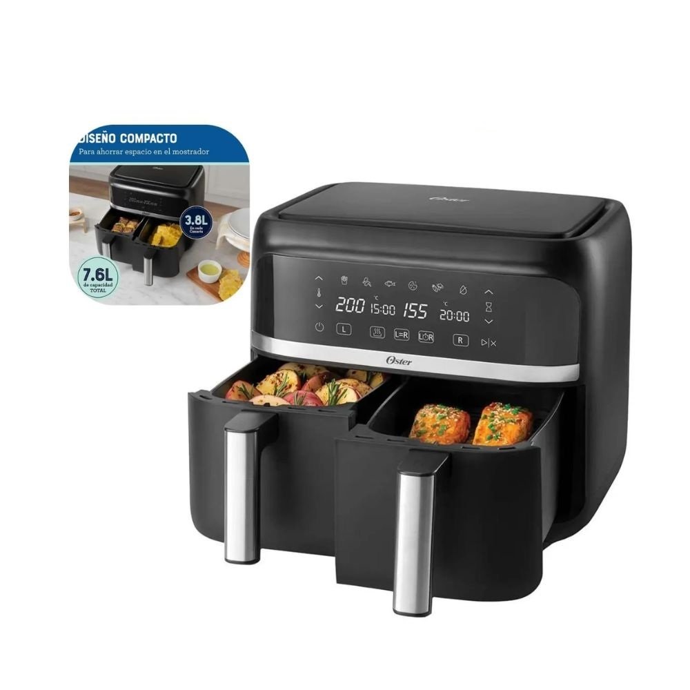 Freidora de Aire Dual Oster CKSTAF7MCDDF-053 7.6L - Image 3