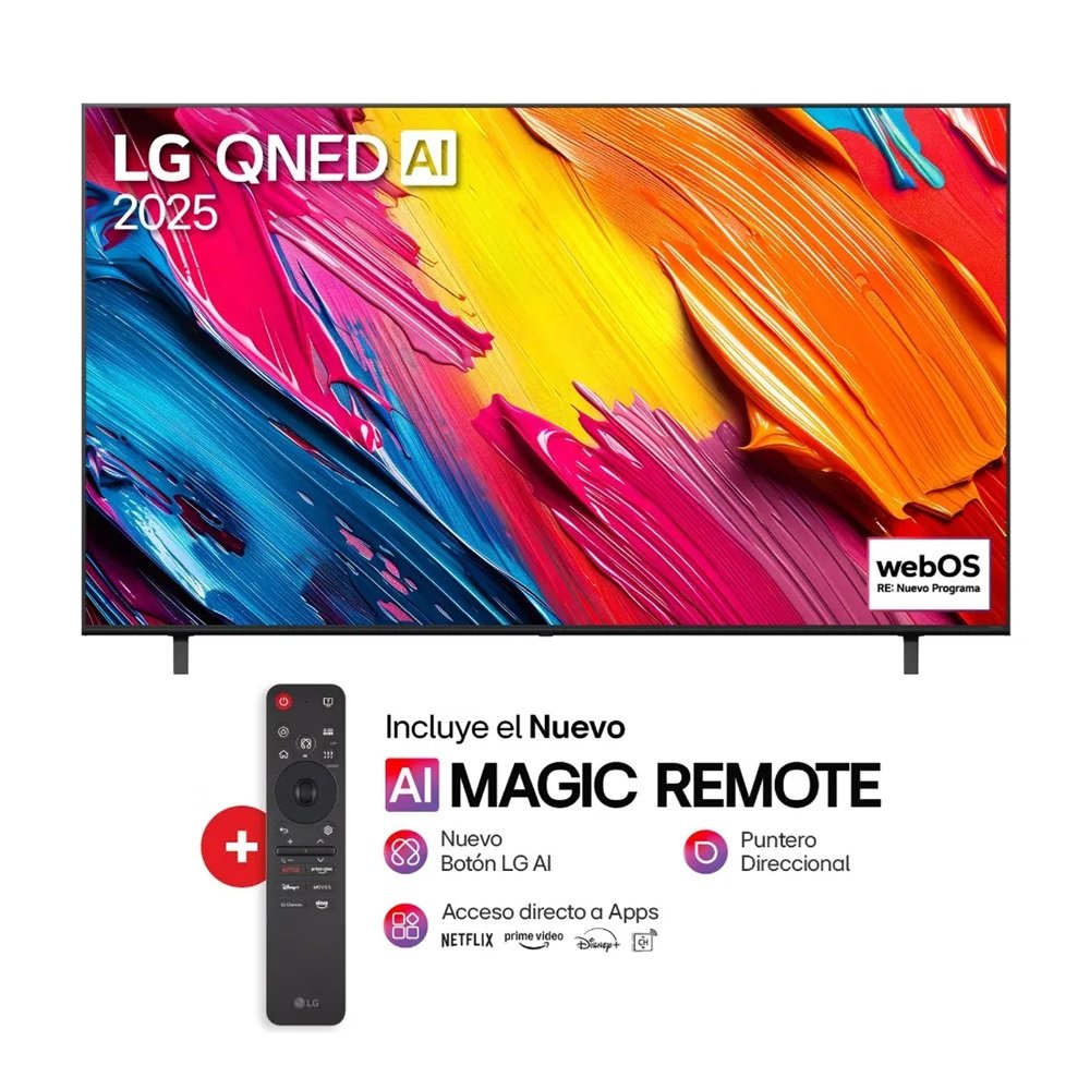 Televisor LG 50" 50QNED70ASA + AI Magic 2025 QNED 4K UHD (3840 x 2160) webOS