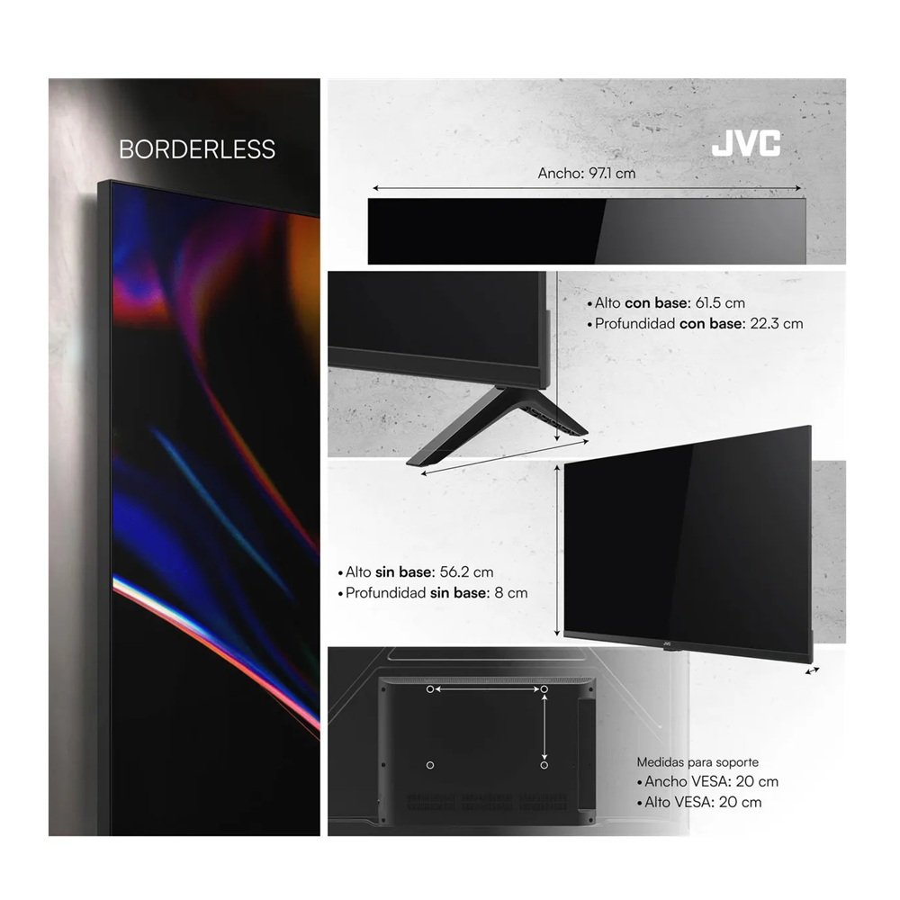 Televisor JVC 43" LT-43KM4584 2025 QLED FULL HD Google TV - Image 3