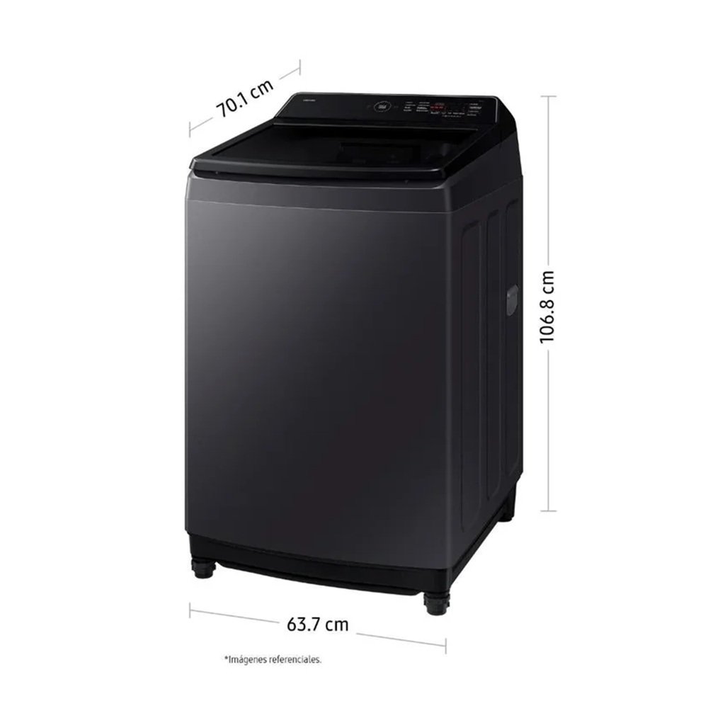 Lavadora Samsung 17KG EcoBubble WA40F17E7CPE Gris Grafito - Image 2