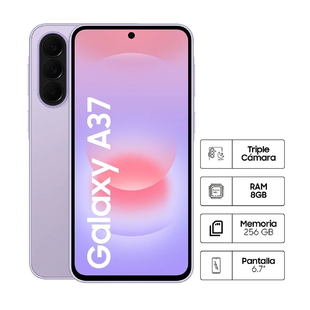 Samsung Galaxy A37 256GB 8GB Light Violet - Image 2