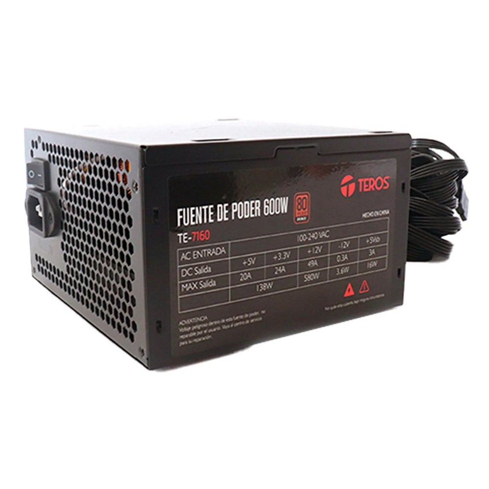 FUENTE DE PODER TEROS TE-7160 600W - Image 2
