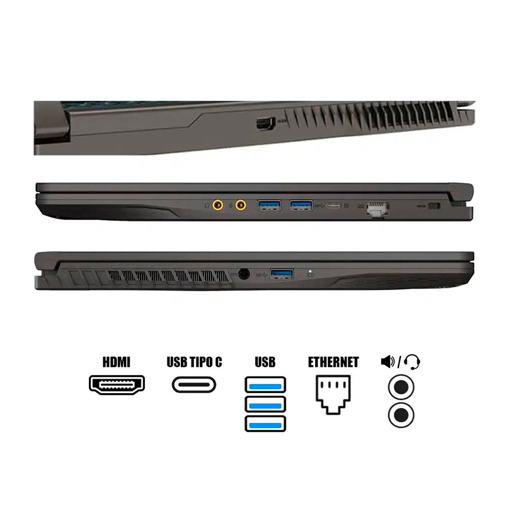 Laptop MSI Thin A15-B7VE-214US 15.6" AMD Ryzen 7 512GB SSD 16GB GeForce RTX 4050 - Image 3