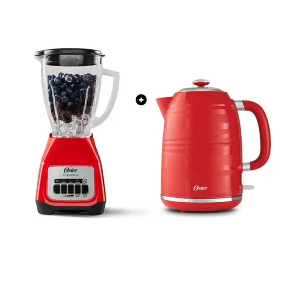 Licuadora Oster BLSTKAGRPB053 1.5L + Hervidor Oster BVSTKT4