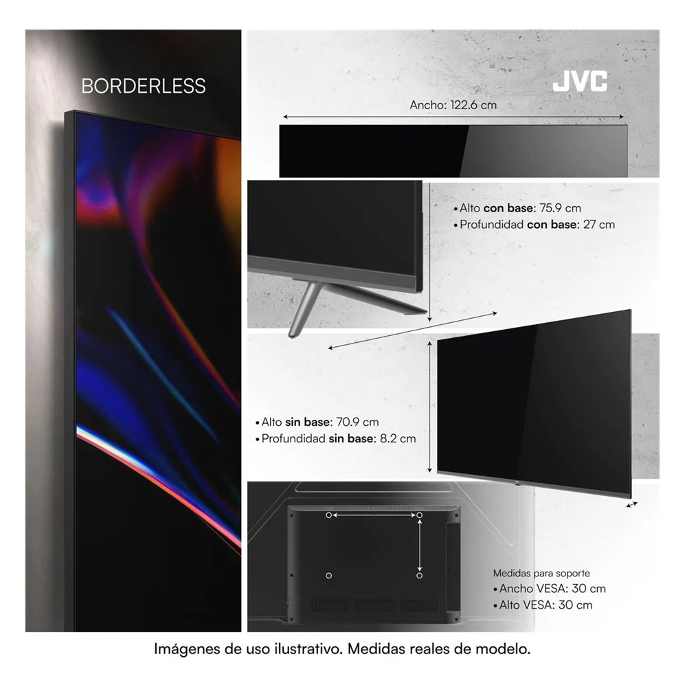 Televisor JVC 55 " LT-55KM958 2025 QD Mini LED 4K UHD (3840 × 2160) Google TV - Image 3